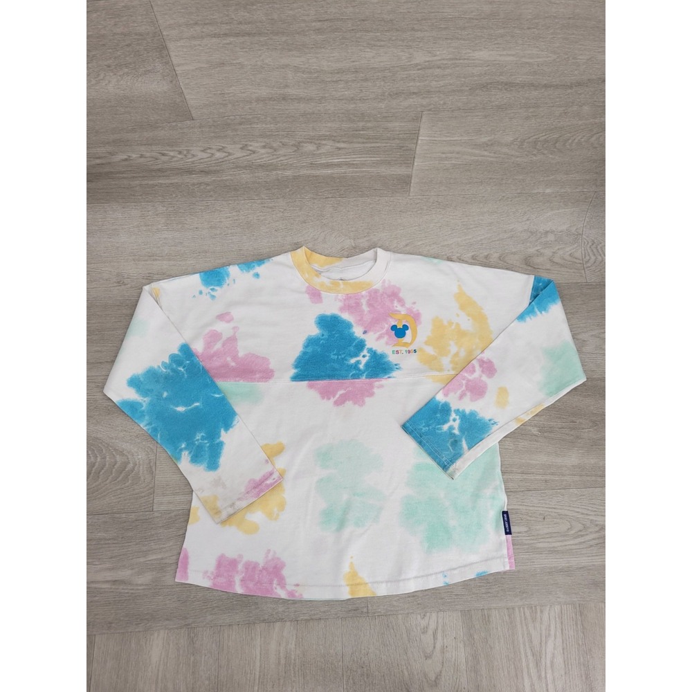 Disneyland Resort Spirit Jersey Kids XL 14 Colorful Tie Dye Long Sleeve Disney